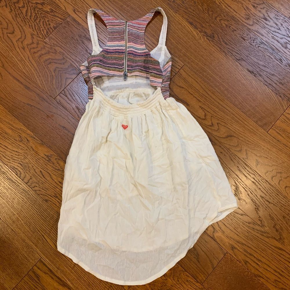 Roxy open back flowy tribal top summer dress, XS - Picture 2 of 2